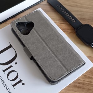 کیف چرمی موبایل مگنتی محافظ لنز دار  Honor 400 Lite - قهوه ای