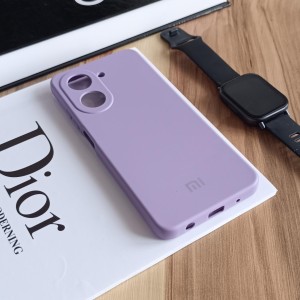 قاب گوشی مدل سیلیکونی محافظ لنز دار مناسب شیائومی ردمی Xiaomi Redmi A5 - رنگ یاسی