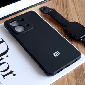 قاب سیلیکونی محافظ لنز دار Xiaomi Redmi 15C / Poco C85  - مشکی