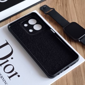 قاب سیلیکونی محافظ لنز دار Xiaomi Redmi 15C / Poco C85  - مشکی