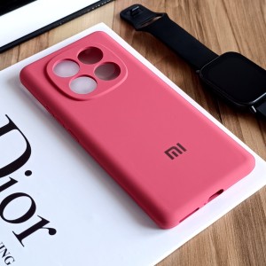 قاب سیلیکونی پاک کنی اورجینال Master Quality مدل Xiaomi Redmi Note 14 Pro 4G - گلبهی (پک دار)