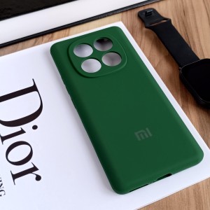 قاب سیلیکونی پاک کنی اورجینال Master Quality مدل Xiaomi Redmi Note 14 Pro 4G - سبز تیره (پک دار)