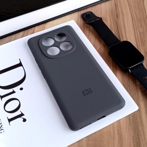 قاب سیلیکونی پاک کنی اورجینال Master Quality مدل Xiaomi Redmi Note 14 Pro 4G - خاکستری (پک دار)
