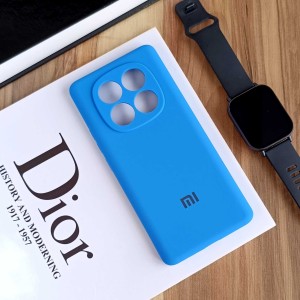قاب سیلیکونی پاک کنی اورجینال Master Quality مدل Xiaomi Redmi Note 14 Pro 4G - آبی روشن (پک دار)