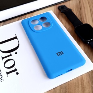 قاب سیلیکونی پاک کنی اورجینال Master Quality مدل Xiaomi Redmi Note 14 Pro 4G - آبی روشن (پک دار)