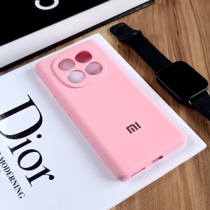قاب سیلیکونی پاک کنی اورجینال Master Quality مدل Xiaomi Redmi Note 14 Pro 4G - کرم  (پک دار)