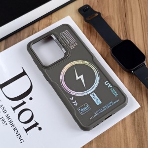 قاب Case Pro لنز استند شو طرح Magsafe مناسب Samsung Galaxy A56/ A36 - خاکستری