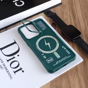 قاب Case Pro لنز استند شو طرح Magsafe مناسب Samsung Galaxy A56/ A36 - سبز