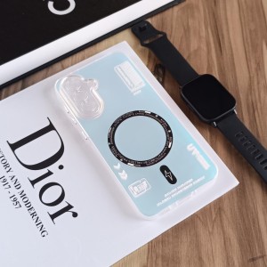 قاب SO COOL طرح مگ سیف هولوگرامی RT محافظ لنز شفاف Xiaomi Redmi A5 / Poco C71 - سفید