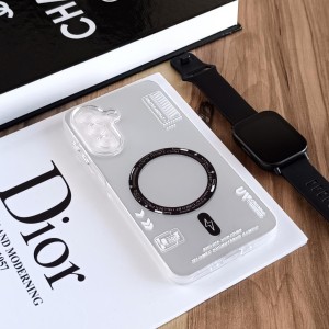 قاب SO COOL طرح مگ سیف هولوگرامی UV محافظ لنز شفاف مناسب Samsung Galaxy A26 - سفید