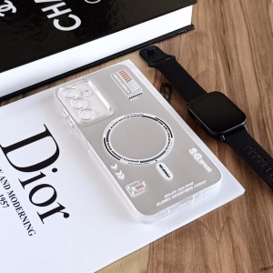 قاب SO COOL طرح مگ سیف هولوگرامی UV محافظ لنز شفاف مناسب Samsung Galaxy A16 - سفید