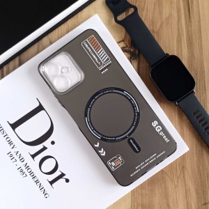 قاب SO COOL طرح مگ سیف هولوگرامی UV محافظ لنز شفاف مناسب Samsung Galaxy A06- l - مشکی