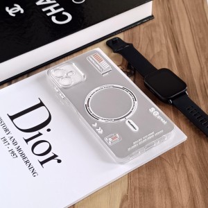 قاب SO COOL طرح مگ سیف هولوگرامی UV محافظ لنز شفاف مناسب Samsung Galaxy A06 - سفید