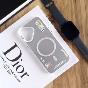 قاب SO COOL طرح مگ سیف هولوگرامی UV محافظ لنز شفاف مناسب Apple Iphone 17 - سفید