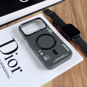 قاب SO COOL طرح مگ سیف هولوگرامی UV محافظ لنز شفاف مناسب Apple Iphone 17 Pro - مشکی