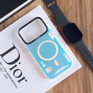 قاب SO COOL طرح مگ سیف هولوگرامی UV محافظ لنز شفاف مناسب Apple Iphone 17 Pro- هفت رنگ