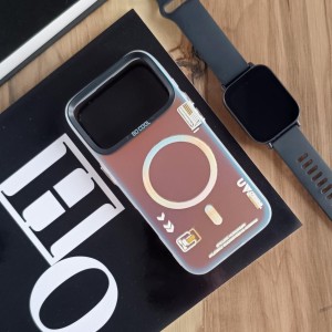 قاب SO COOL طرح مگ سیف هولوگرامی UV محافظ لنز شفاف مناسب Apple Iphone 17- هفت رنگ