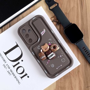 قاب عروسکی سه بعدی مناسب Samsung Galaxy A54 - قهوه ای