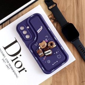 قاب عروسکی سه بعدی مناسب Samsung Galaxy A54 - بنفش