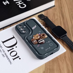 قاب عروسکی سه بعدی مناسب Samsung Galaxy A54 - خاکستری تیره