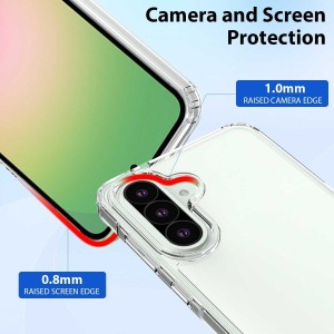 قاب و گلس ژله ای شفاف مناسب گوشی Samsung Galaxy A56 / A36