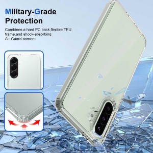 قاب و گلس ژله ای شفاف مناسب گوشی Samsung Galaxy A56 / A36