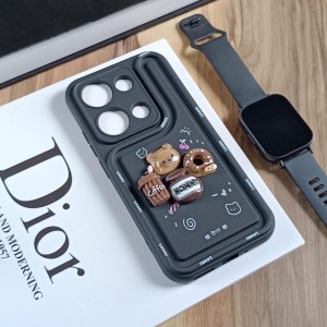 قاب عروسکی سه بعدی مناسب شیائومی Redmi Note 13 Pro 4G / Redmi Note 14s- مشکی