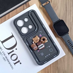 قاب عروسکی سه بعدی مناسب شیائومی Redmi Note 13 Pro 4G / Redmi Note 14s- مشکی