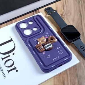 قاب عروسکی سه بعدی مناسب شیائومی Redmi Note 13 Pro 4G / Redmi Note 14s- بنفش