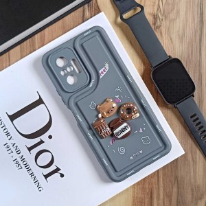 قاب عروسکی سه بعدی مناسب شیائومی Redmi Note 10 Pro 4G - طوسی