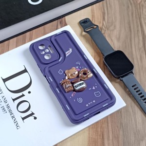 قاب عروسکی سه بعدی مناسب شیائومی Redmi Note 10 4G - بنفش