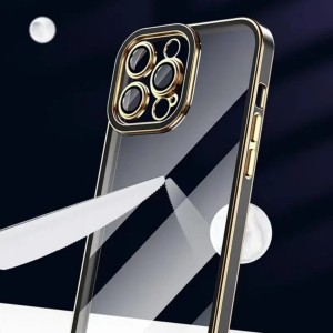 قاب مدل Diamond پشت شفاف محافظ لنزدار مناسب گوشی های ایفون