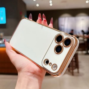 قاب مدل Diamond پشت شفاف محافظ لنزدار مناسب گوشی های ایفون