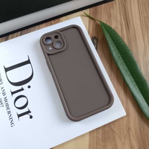 قاب Solid Case محافظ لنزدار مناسب گوشی اپل iphone 15 - قهوه ای