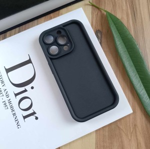 قاب Solid Case محافظ لنزدار مناسب گوشی اپل iphone 15 Pro - مشکی
