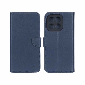 کیف چرمی موبایل مگنتی محافظ لنزدار Honor X6c - مشکی