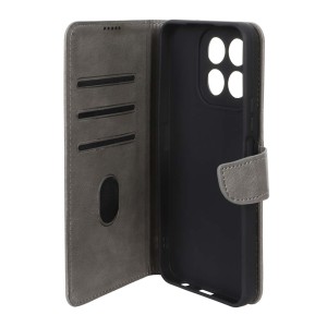 کیف چرمی موبایل مگنتی محافظ لنزدار Honor X6c - مشکی