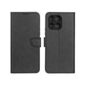 کیف چرمی موبایل مگنتی محافظ لنزدار Honor X5b / X5b Plus