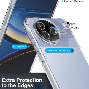 قاب Space ژله ای شفاف Xiaomi Poco F7 Pro