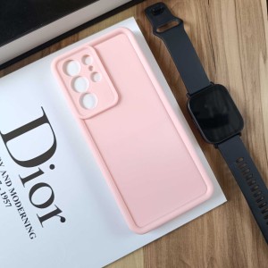 قاب Solid Case مناسب سامسونگ Galaxy S21 Ultra - صورتی