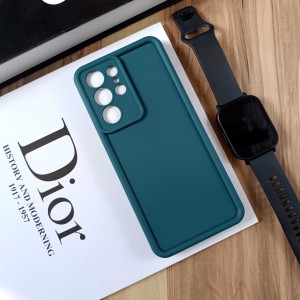 قاب Solid Case مناسب سامسونگ Galaxy S21 Ultra - سبز کله غازی