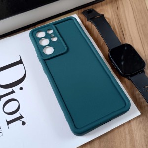 قاب Solid Case مناسب سامسونگ Galaxy S21 Ultra - سبز کله غازی