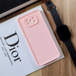 قاب Solid Case مناسب شیائومی Poco X3 - صورتی