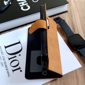 کیف موبایل مگنتی Honor X5b / X5b Plus - عسلی