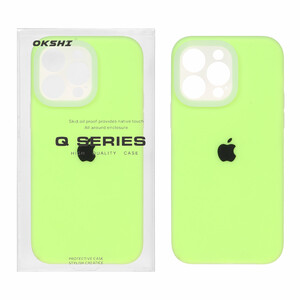 قاب Q Series سیلیکونی پاستیلی Apple iPhone 14 Pro Max - فسفری (پک دار)