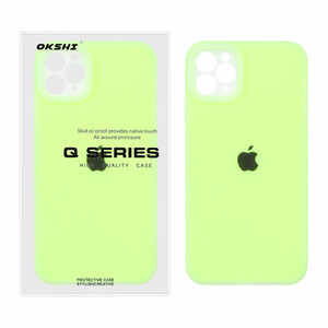 قاب Q Series سیلیکونی پاستیلی Apple iPhone 11 Pro Max - فسفری (پک دار)