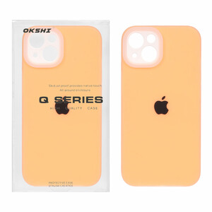 قاب Q Series سیلیکونی پاستیلی Apple iPhone 13 / iPhone 14 - نارنجی (پک دار)