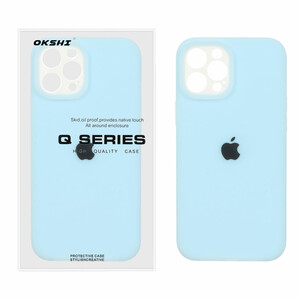 قاب Q Series سیلیکونی پاستیلی Apple iPhone 12 Pro Max - آبی (پک دار)