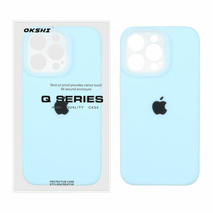 قاب Q Series سیلیکونی پاستیلی Apple iPhone 13 Pro - آبی (پک دار)