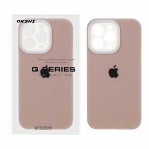 قاب Q Series سیلیکونی پاستیلی Apple iPhone 12 Pro Max - صحرایی (پک دار)